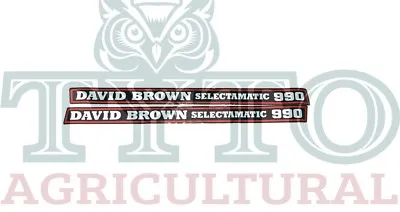 David Brown 990 SELECTAMATIC Tractor Decal Set • £39.99