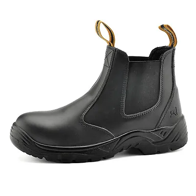 Safetoe Men Safety Shoes Steel Toe Work Boots Water Resistant Slip On Breathable • $42.99
