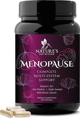 Menopause Support Supplement High Potency 1256 Mg Hot Flash Relief For Women • $34.90