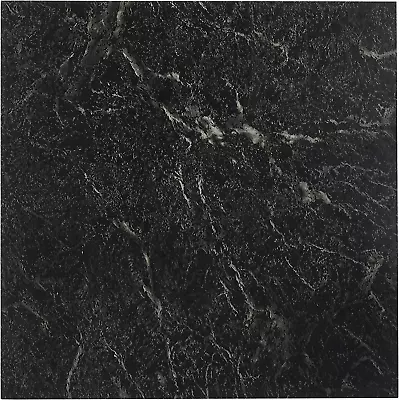 Achim Home Furnishings FTVMA40920 Nexus Vinyl Tile Marble Black With White Vein • $17.86