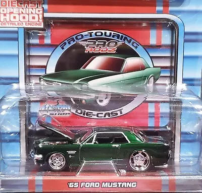 Maisto 65 1965 Ford Mustang Pro Rodz Pro Touring Style Collectible Car Dk Green • $9.99