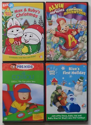 Lot 4 DVDs Blues First Holiday Max Ruby Callou Chipmonks Excellent Condition • $10.95