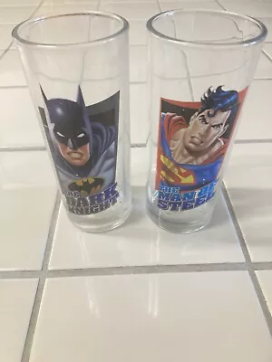 Dark Kight And Man Of Steel Drinking Glasses • $20