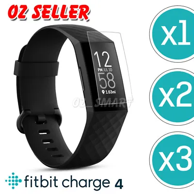 $3.95 • Buy 1x/2x/3x For Fitbit Charge 4 Compact TPU Hardness LCD Screen Protector Real Film