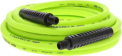 Flexzilla Air Hose 1/4 In. X 25 Ft. 1/4 In. MNPT Fittings Heavy Duty Lightwe • $26.95