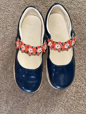 Clarks Blue Mary  Shoes Girls UK 13 G • £4