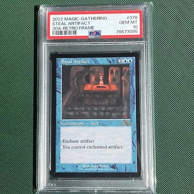 Steal Artifact - Modern Frame - 30th Anniversary Edition - MTG - PSA 10 • $70