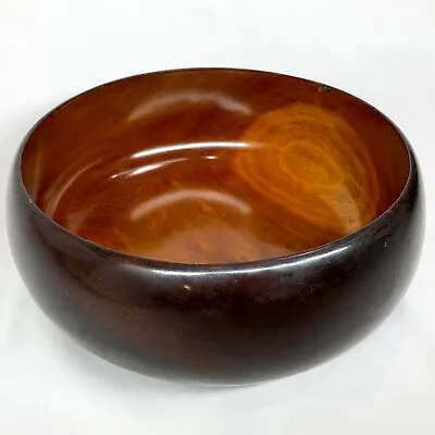 Large Handmade Genuine Mahogany Wooden Bowl Pantalcraft • $56.05