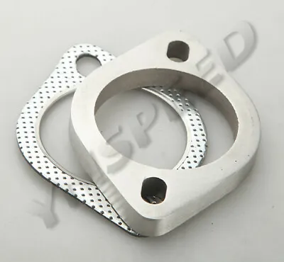 3  Inch 2 Bolt Exhaust Flange And Exhaust Gasket Set High Performance • $17.99