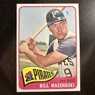 1965 TOPPS BILL MAZEROSKI HOF CARD #95 EX-MT OR BETTER *Hot Corner Vintage* • $10