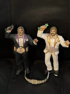 WWF LJN Custom Lot Of 2 Million Dollar Man Ted Dibiase Figures & WWF Belts) • $89.99