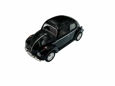 2.5  Kinsmart VW 1967 Volkswagen Beetle Diecast Model Toy Car 1:64 Black • $5.98