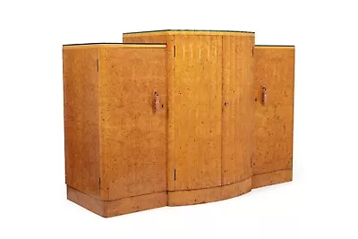 Exceptional Antique Art Deco Maple Wood Bar Cabinet Or Sideboard 1930s • $4462.50