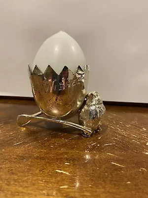 Silver Plated Easter Egg/ Holder • $3.75