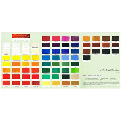 Michael Harding : Hand Painted Colour Chart : Oil • £27