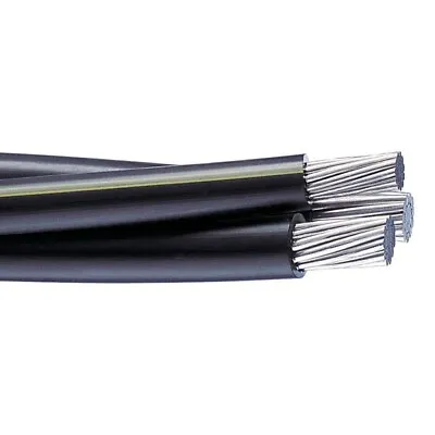 175' Wesleyan 350-350-4/0 Triplex Aluminum URD Wire Direct Burial Cable 600V • $880