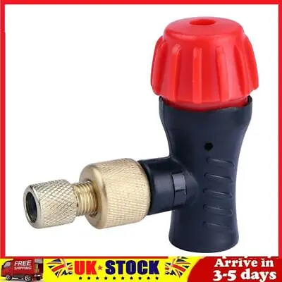 Portable Mountain Bike Tire Inflator Valve Head Presta Schrader Adapter CO2 • £8.09