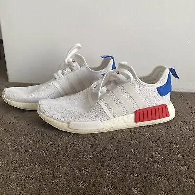 Rare - Adidas NMD Boost White Red Blue Colourway Size US11 Men GW2504 • $39.95