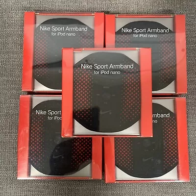 Nike Sport Armband For Apple IPod Nano 1-5 GEN Black & Red MSRP $29.00 5 New • $18.74