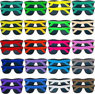 36 Pack 18 Colors Neon Sunglasses Party Favors 80'S Style For Pool PartyBeach  • $33.47