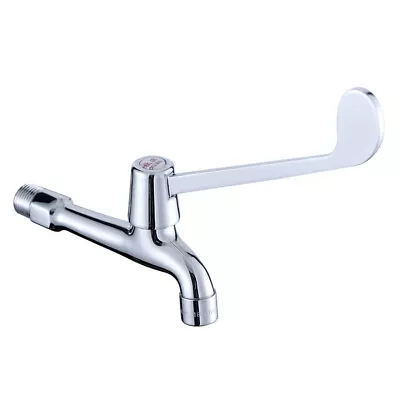 7.2  Medical Faucet Long Handle 1 Hole Cold Faucet Hospital Elbows Touch Taps • $37.80