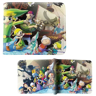 WIND WAKER CHARACTERS The Legend Of Zelda 4 In. Bi Fold Wallet (Link) • $11.20