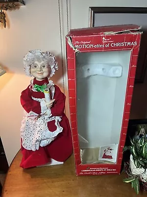 Vintage Telco Motionettes Of Christmas Mrs. Claus 24  Animated Light Up Figurine • $35