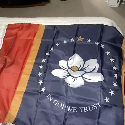 3X5 Foot New Mississippi Flag Magnolia In God We Trust Outdoor Indoor • $10.99