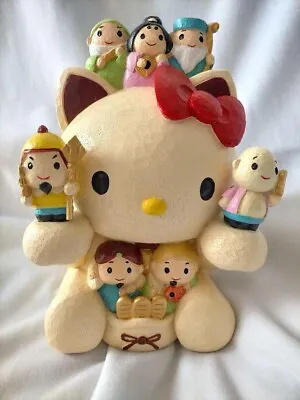 Hello Kitty Sanrio Bank Pottery Seven Lucky Gods Maneki Neko Japan New • $63