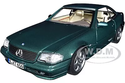 1999 Mercedes-benz Sl 500 Cabriolet Green 1/18 Diecast Model Car Norev 183753 • $109.99