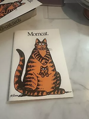 VINTAGE MOMCAT. 6 Notecards W/6  Envelopes 1977 BK KLIBAN CATCARDS UNUSED EX CON • $19.99