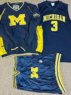 Michigan Wolverines Jacket/ Jersey/ Shorts  • $38.95