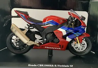 Honda CBR1000RR-R Fireblade SP In Red / Blue 1:12 Scale Model From Maisto 32705 • £21.50
