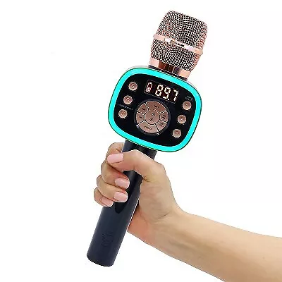 Singing Machine Carpool Karaoke Mic 2.0 - Black/Gold • $17.99