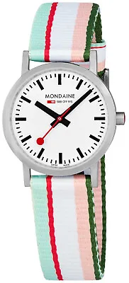 Swiss Made Mondaine Classic Elegant 1 3/16in Textile Watch A658.30323.16SBS • $204.37