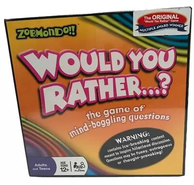 Would You Rather? Mind Boggling Questions Classic Board Game By Zoemondo Sealed! • $19.50