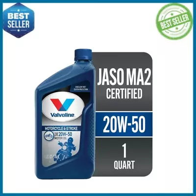 Valvoline 4-Stroke Motorcycle 20W-50 Conventional Motor Oil 1 Quart NEW • $9.99