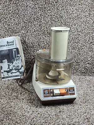 Vintage GE General Electric D5FP1 Food Processor Tested And Working W/ Manual • $39.97