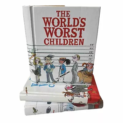 David Walliams The World's Worst Children Bundle Vol 1 2 3 Hardback Book Worlds • £10