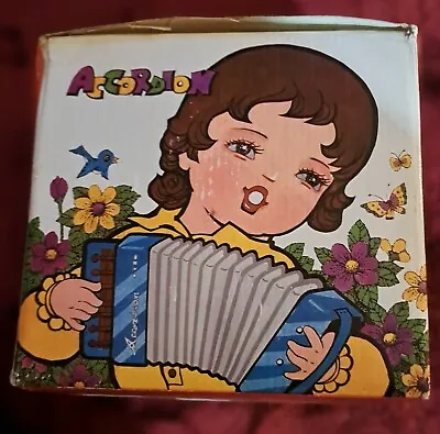 Vintage Golden Cup Child's Accordion Toy With Box And Instructions • $35