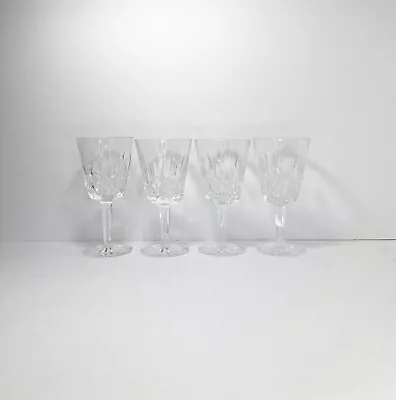 $119.99 • Buy Waterford LISMORE, Set Of 4 Crystal Water Goblets, 6 7/8” 8oz Signed
