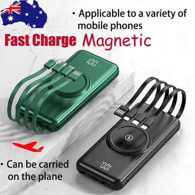 $30.01 • Buy 900000mAh Power Bank Portable Qi Wireless Battery Fast Charger For Mobile Phone