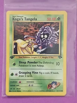 Pokemon Cards KOGA'S TANGELA 1st Edition GYM CHALLENGE  -  81/132 MINT • $4