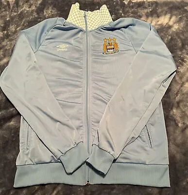 Umbro Manchester City Sky Moon Soccer Club Track Jacket Full Zip Men Size Large • $69.95