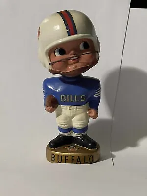 Buffalo Bills AFL Earpad 1965 Vintage Bobblehead Extremely Scarce NFL Nodder • $2000
