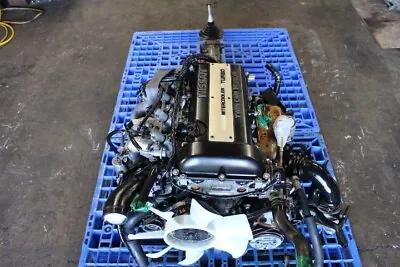 Jdm Nissan Silvia Sr20det S13 2.0l Black Top Turbo Engine 5spd Trans Ecu /motor • $6495