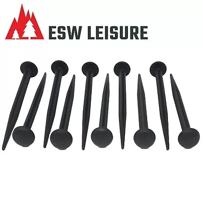 £5.99 • Buy 🔥10 Groundsheet Mushroom Tent Pegs Camping  Guyline Guy Rope Awning
