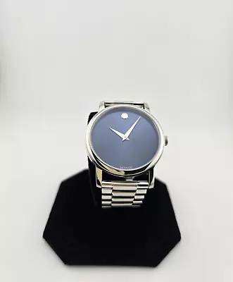 Movado Classic Museum Men’s Blue Dial Swiss Watch - 2100015 • $219.99