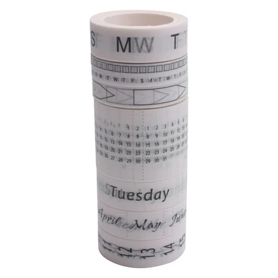 $17.41 • Buy 8 Rolls Calendar Washi Tape Set Date Day Week Month Number Calendar Washi H