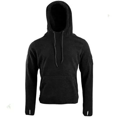 CLEARANCE! TACTICAL WARRIOR FLEECE HOODIE MENS S-3XL THERMAL TOP ARMY Black • £19.99